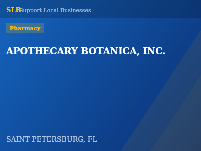 APOTHECARY BOTANICA, INC. — Pharmacy in SAINT PETERSBURG, FL