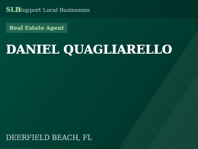 DANIEL QUAGLIARELLO — Real Estate Agent in DEERFIELD BEACH, FL