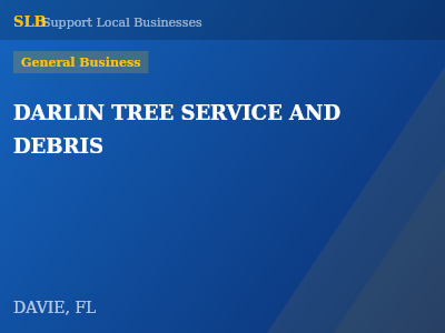 DARLIN TREE SERVICE AND DEBRIS — General Business in DAVIE, FL