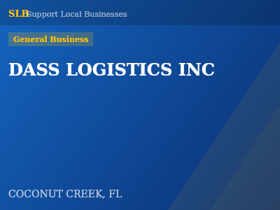 DASS LOGISTICS INC — General Business in COCONUT CREEK, FL