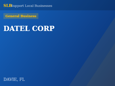 DATEL CORP — General Business in DAVIE, FL