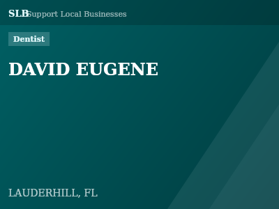 DAVID EUGENE — Dentist in LAUDERHILL, FL