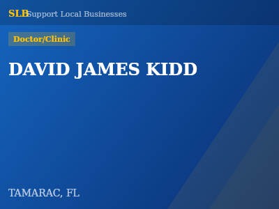 DAVID JAMES KIDD — Doctor/Clinic in TAMARAC, FL