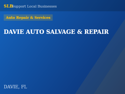 DAVIE AUTO SALVAGE & REPAIR — Auto Repair & Services in DAVIE, FL