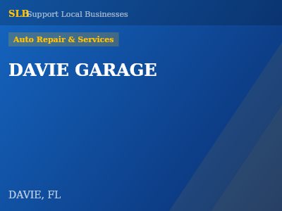 DAVIE GARAGE — Auto Repair & Services in DAVIE, FL
