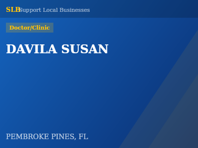 DAVILA SUSAN — Doctor/Clinic in PEMBROKE PINES, FL