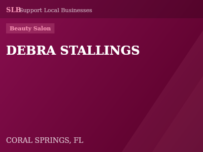 DEBRA STALLINGS — Beauty Salon in CORAL SPRINGS, FL