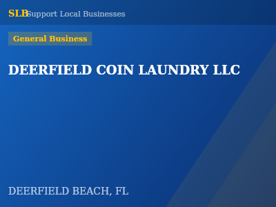 DEERFIELD COIN LAUNDRY LLC — General Business in DEERFIELD BEACH, FL