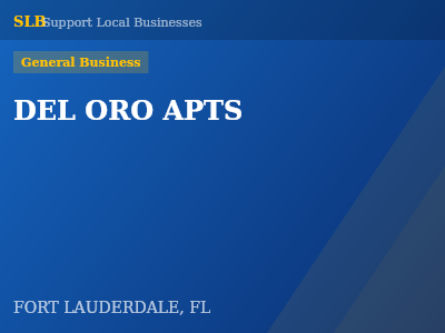 DEL ORO APTS — General Business in FORT LAUDERDALE, FL