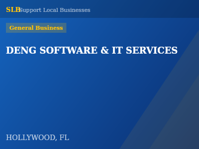 DENG SOFTWARE & IT SERVICES — General Business in HOLLYWOOD, FL