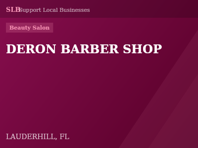 DERON BARBER SHOP — Beauty Salon in LAUDERHILL, FL