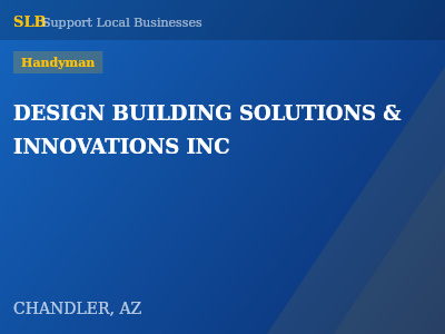DESIGN BUILDING SOLUTIONS & INNOVATIONS INC — Handyman in CHANDLER, AZ