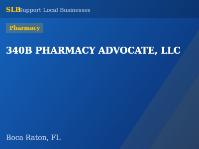 340B PHARMACY ADVOCATE, LLC — Pharmacy in Boca Raton, FL