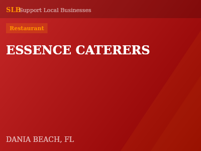 ESSENCE CATERERS — Restaurant in DANIA BEACH, FL