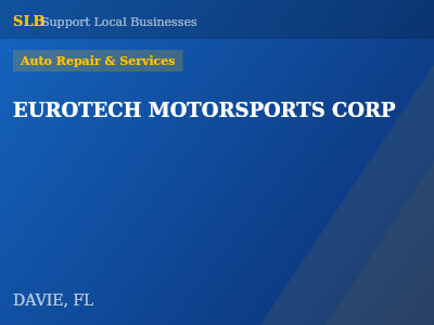EUROTECH MOTORSPORTS CORP — Auto Repair & Services in DAVIE, FL