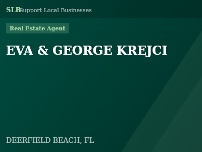 EVA & GEORGE KREJCI — Real Estate Agent in DEERFIELD BEACH, FL