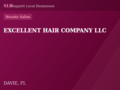 EXCELLENT HAIR COMPANY LLC — Beauty Salon in DAVIE, FL