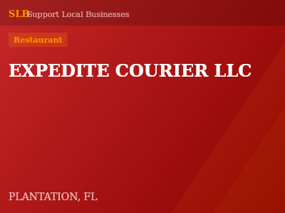 EXPEDITE COURIER LLC — Restaurant in PLANTATION, FL