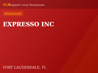 EXPRESSO INC — Restaurant in FORT LAUDERDALE, FL
