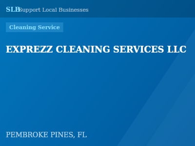EXPREZZ CLEANING SERVICES LLC — Cleaning Service in PEMBROKE PINES, FL