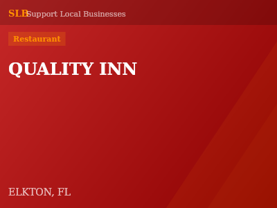 QUALITY INN — Restaurant in ELKTON, FL