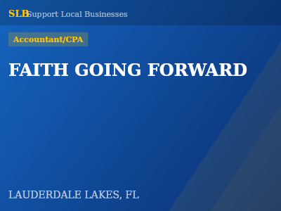 FAITH GOING FORWARD — Accountant/CPA in LAUDERDALE LAKES, FL