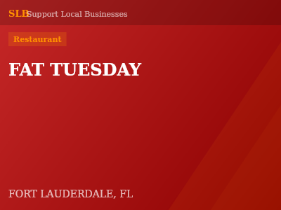 FAT TUESDAY — Restaurant in FORT LAUDERDALE, FL