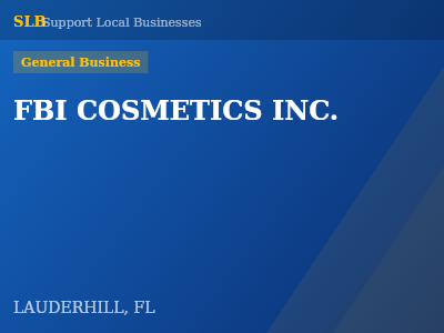 FBI COSMETICS INC. — General Business in LAUDERHILL, FL