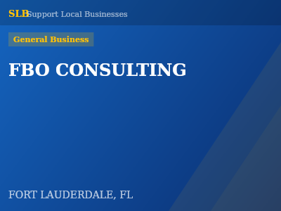 FBO CONSULTING — General Business in FORT LAUDERDALE, FL