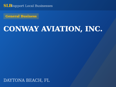 CONWAY AVIATION, INC. — General Business in DAYTONA BEACH, FL