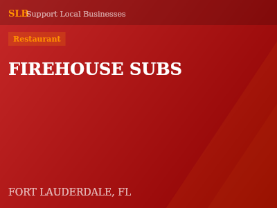 FIREHOUSE SUBS — Restaurant in FORT LAUDERDALE, FL