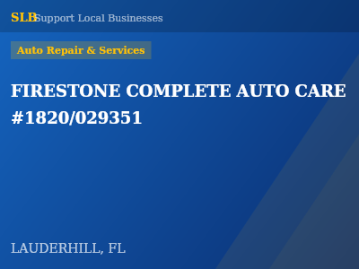 FIRESTONE COMPLETE AUTO CARE #1820/029351 — Auto Repair & Services in LAUDERHILL, FL