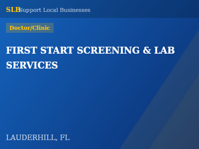 FIRST START SCREENING & LAB SERVICES — Doctor/Clinic in LAUDERHILL, FL
