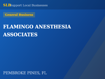 FLAMINGO ANESTHESIA ASSOCIATES — General Business in PEMBROKE PINES, FL