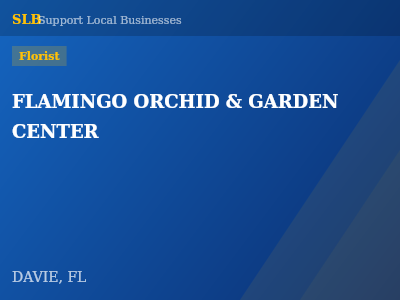 FLAMINGO ORCHID & GARDEN CENTER — Florist in DAVIE, FL