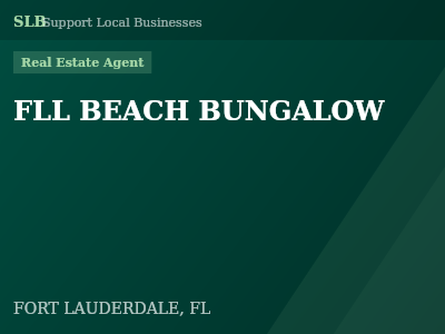 FLL BEACH BUNGALOW — Real Estate Agent in FORT LAUDERDALE, FL