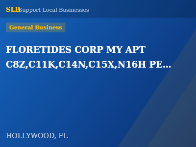 FLORETIDES CORP MY APT C8Z,C11K,C14N,C15X,N16H PENTHOUSE — General Business in HOLLYWOOD, FL