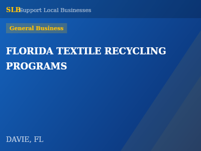 FLORIDA TEXTILE RECYCLING PROGRAMS — General Business in DAVIE, FL