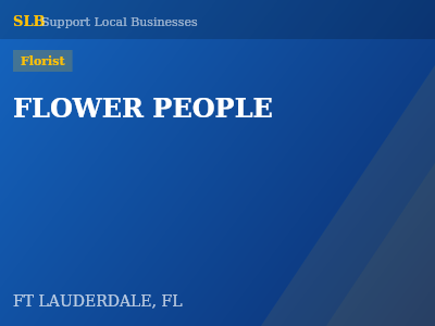 FLOWER PEOPLE — Florist in FT LAUDERDALE, FL