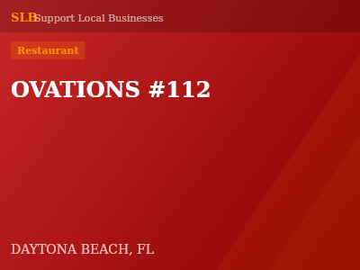 OVATIONS #112 — Restaurant in DAYTONA BEACH, FL