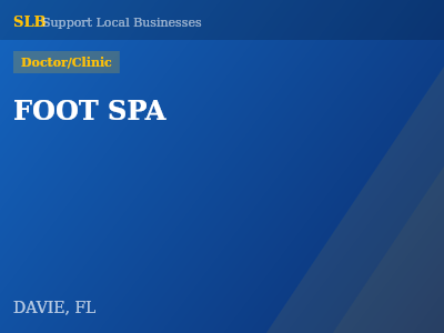 FOOT SPA — Doctor/Clinic in DAVIE, FL