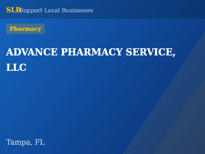 ADVANCE PHARMACY SERVICE, LLC — Pharmacy in Tampa, FL