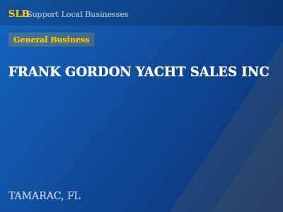 FRANK GORDON YACHT SALES INC — General Business in TAMARAC, FL