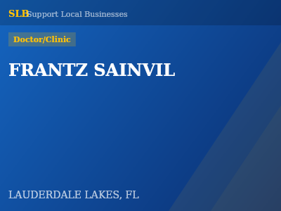 FRANTZ SAINVIL — Doctor/Clinic in LAUDERDALE LAKES, FL