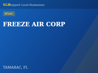 FREEZE AIR CORP — HVAC in TAMARAC, FL