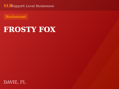 FROSTY FOX — Restaurant in DAVIE, FL