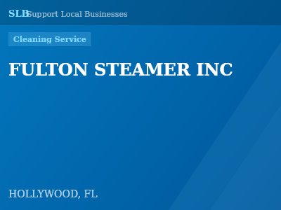 FULTON STEAMER INC — Cleaning Service in HOLLYWOOD, FL