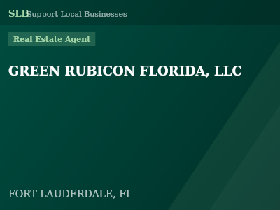 GREEN RUBICON FLORIDA, LLC — Real Estate Agent in FORT LAUDERDALE, FL