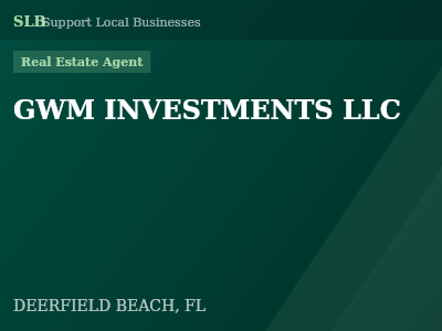 GWM INVESTMENTS LLC — Real Estate Agent in DEERFIELD BEACH, FL