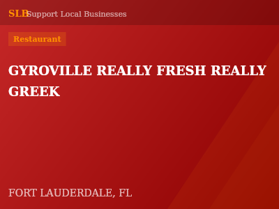 GYROVILLE REALLY FRESH REALLY GREEK — Restaurant in FORT LAUDERDALE, FL